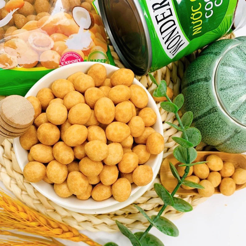 Coconut-Flavored Crispy Coated Peanuts (Đậu Phộng Da Cá)