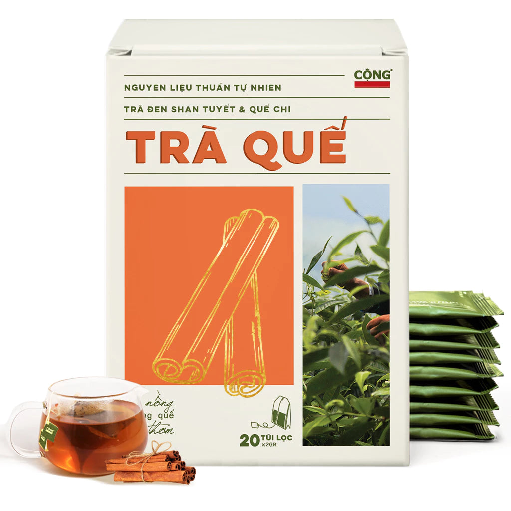Cong Ca Phe: Convenient Filter Tea Bags (Single Box 20 Bags x 2g)