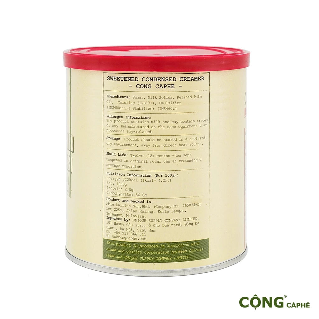 Sweetened Condensed Milk Cộng Cà Phê Can 1 kg