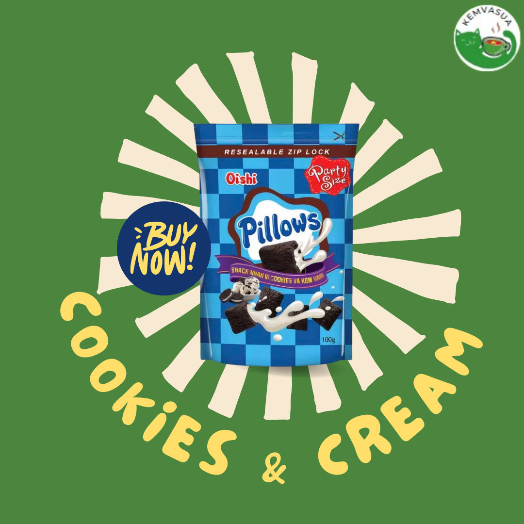 Oishi Pillows Choco Filled Crackers