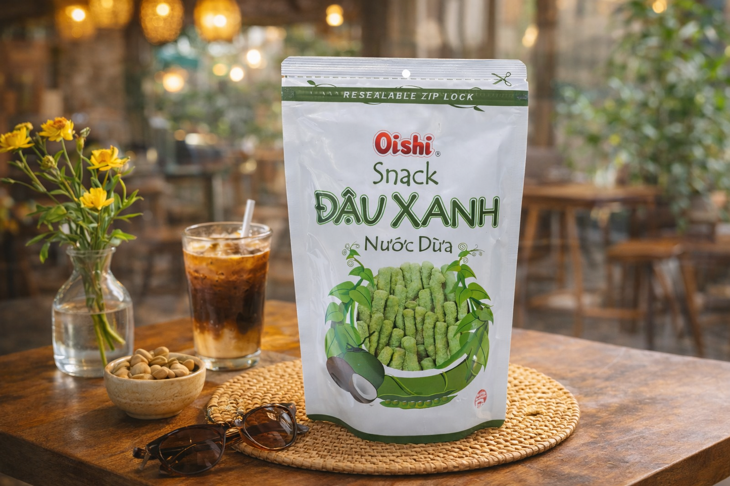 Oishi: Green Pea Snack (Đậu Xanh)