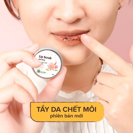 Cỏ Mềm: Lip Scrub Exfoliator