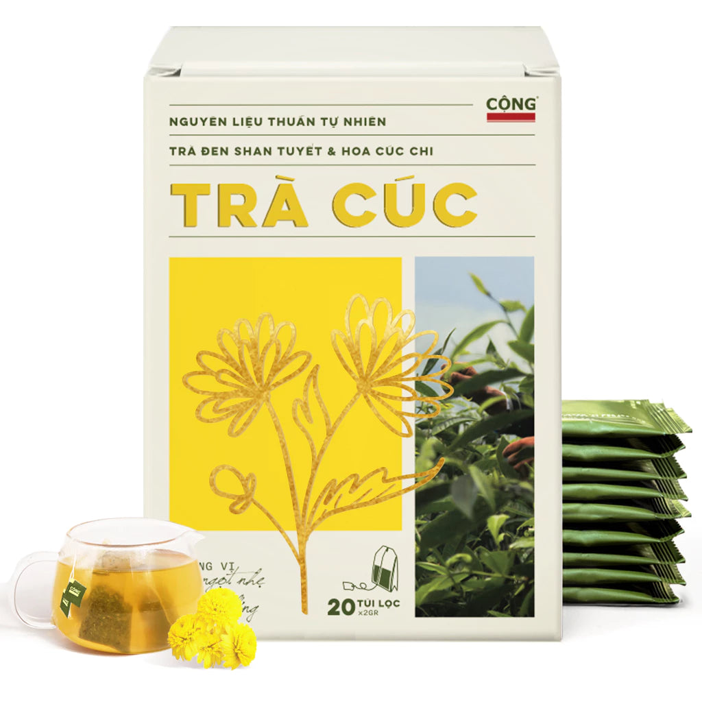 Cong Ca Phe: Convenient Filter Tea Bags (Single Box 20 Bags x 2g)