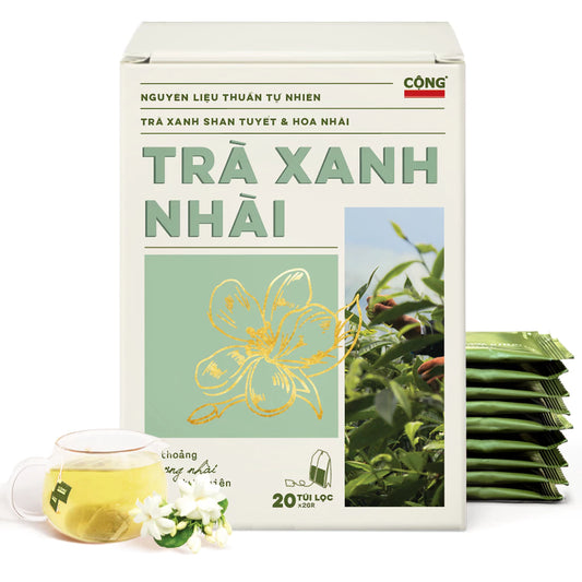 Cong Ca Phe: Convenient Filter Tea Bags (Single Box 20 Bags x 2g)