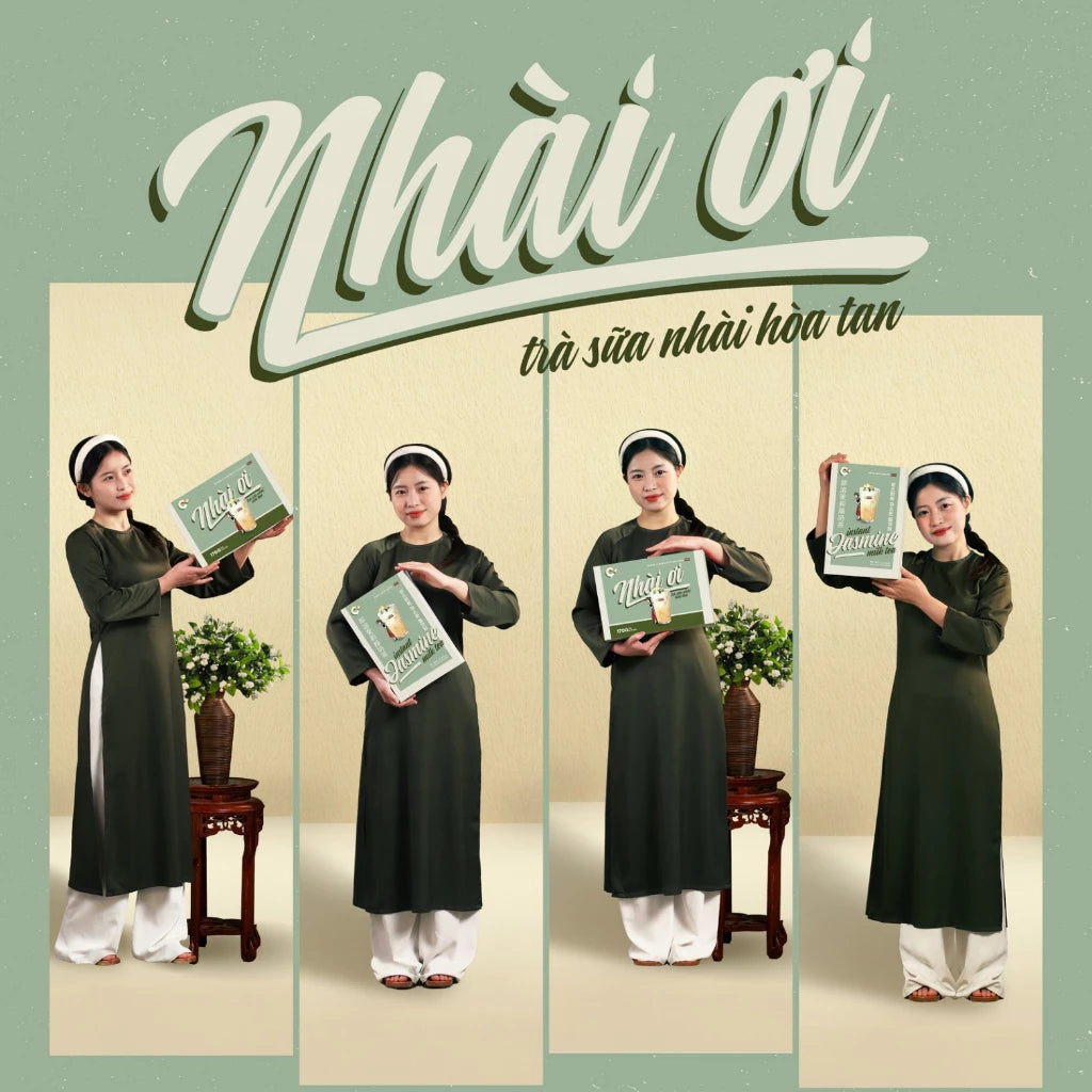 Cong Ca Phe: Instant Jasmine Milk Tea (Nhài Ơi)