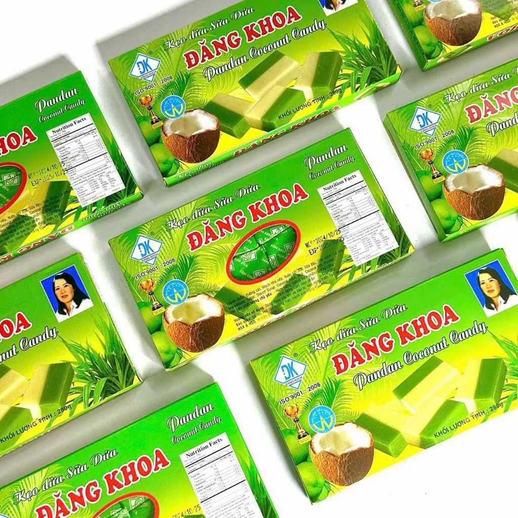 Pandan Coconut Candy