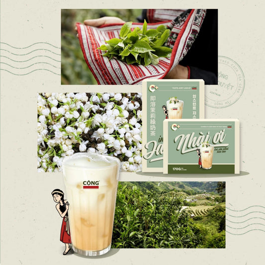 Cong Ca Phe: Instant Jasmine Milk Tea (Nhài Ơi)